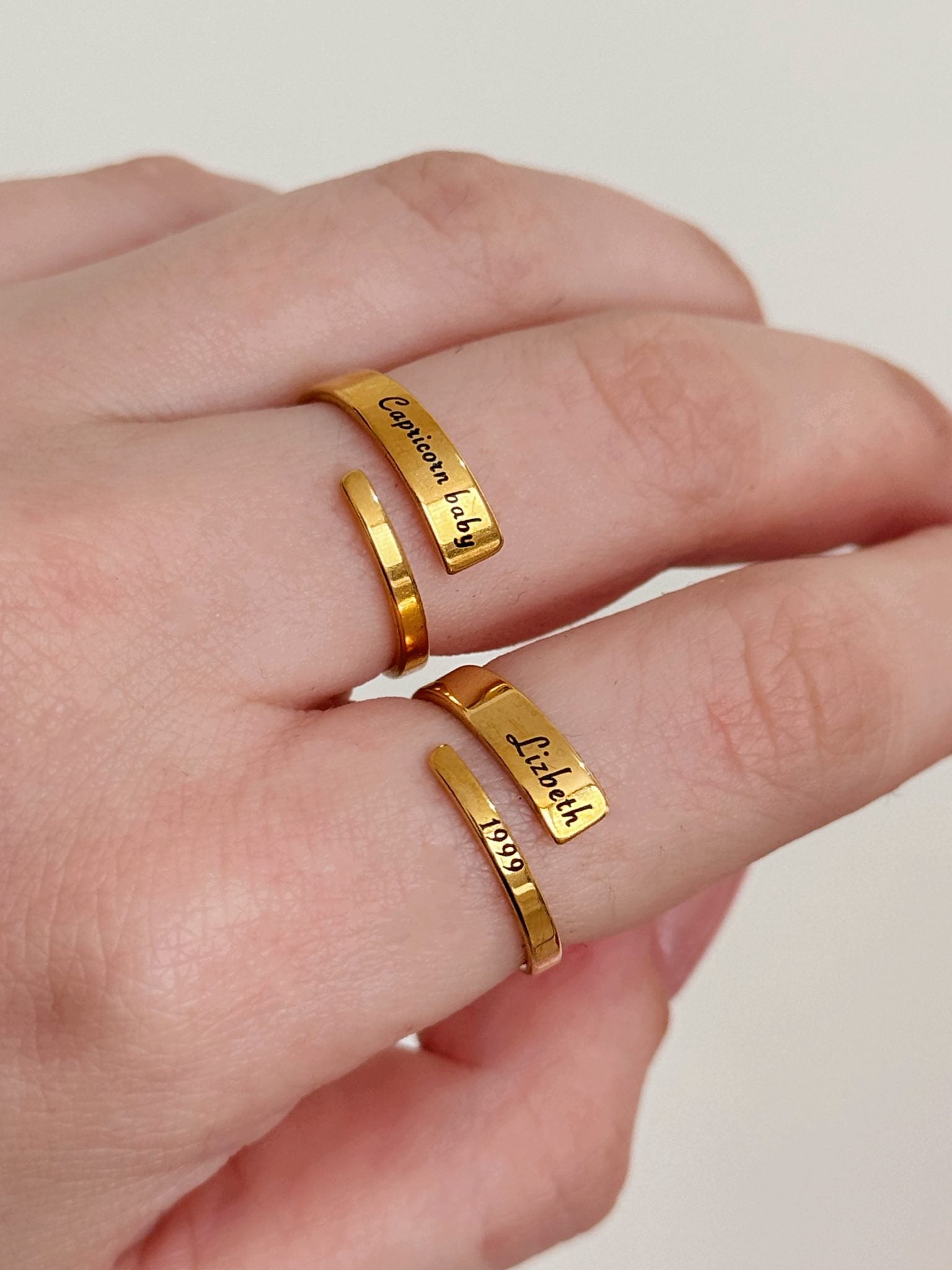 Anillo Personalizado Dorado