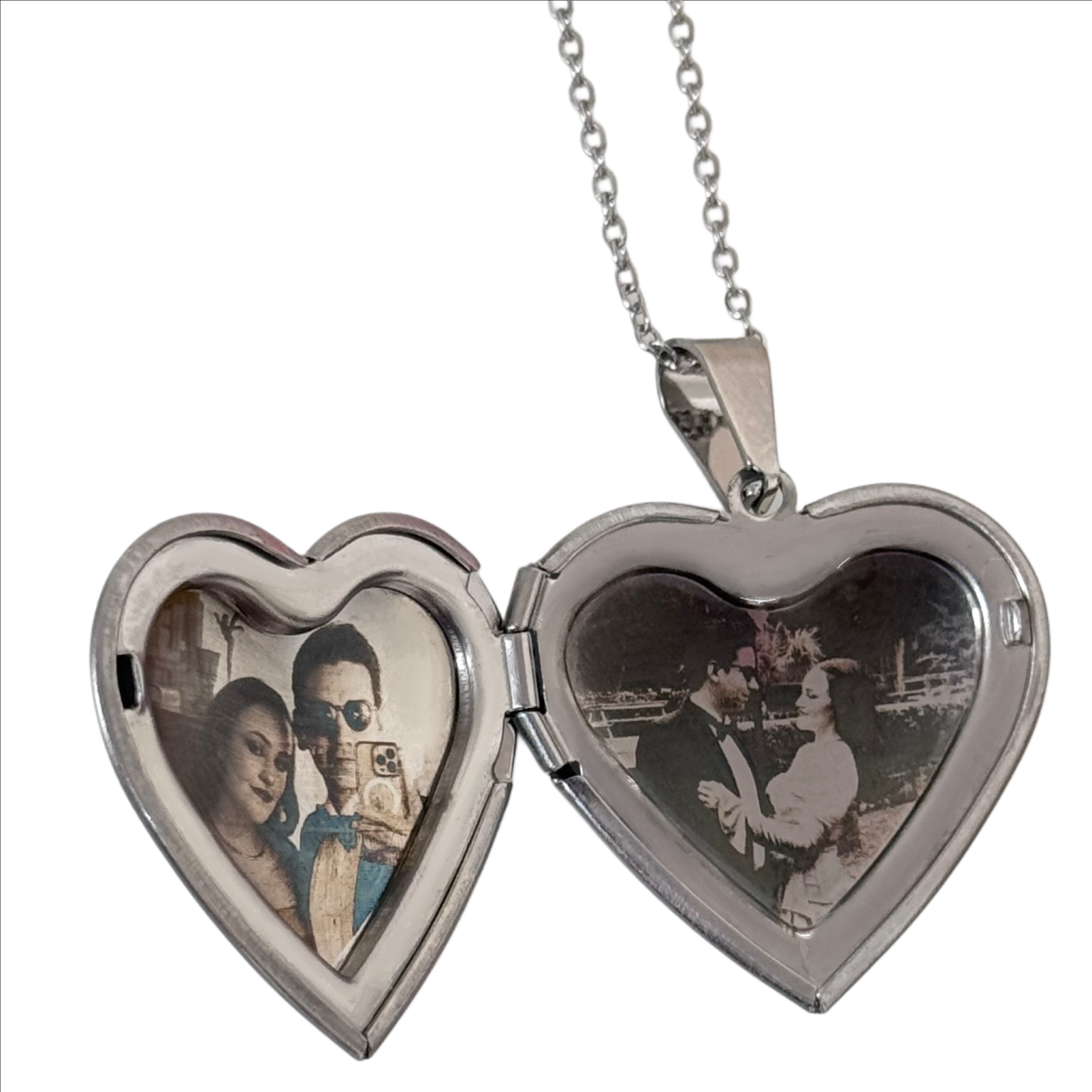 Relicario Corazón Plateado