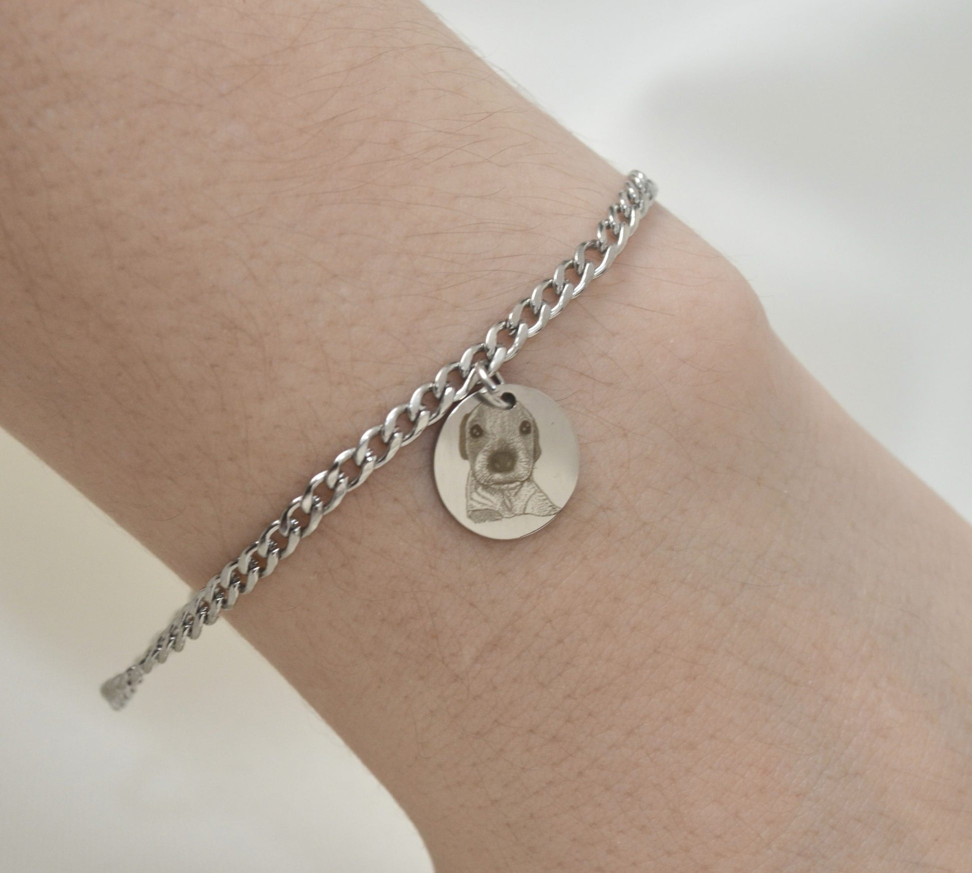 Pulsera Retrato MINI Plateada