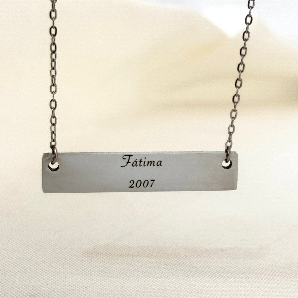 Collar Horizontal Plateado