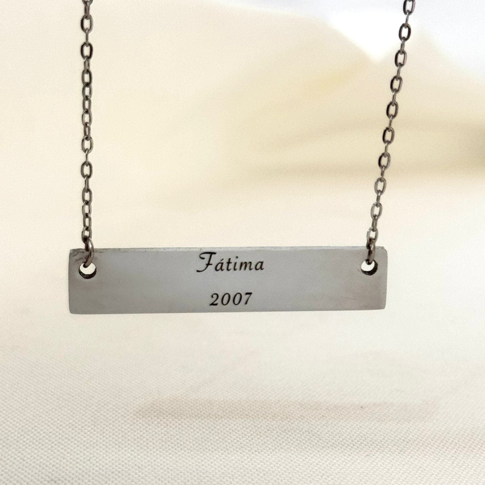 Collar Horizontal Plateado