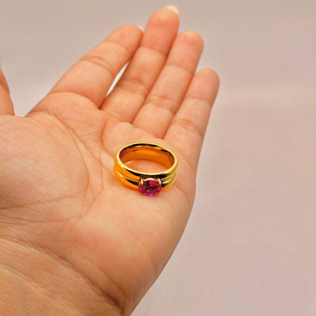 Anillo Destello Rosa