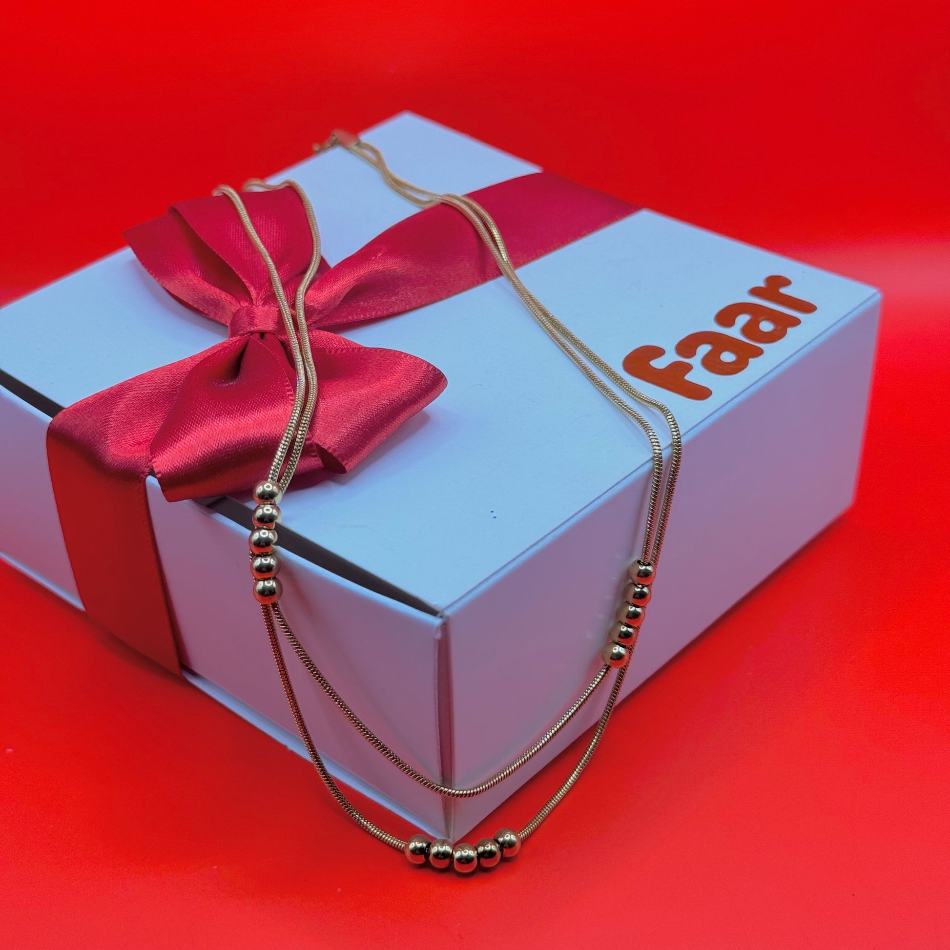 Collar Doble Cadena Bolas