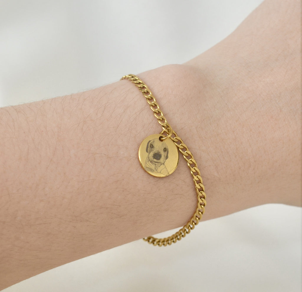 Pulsera Retrato MINI Dorada