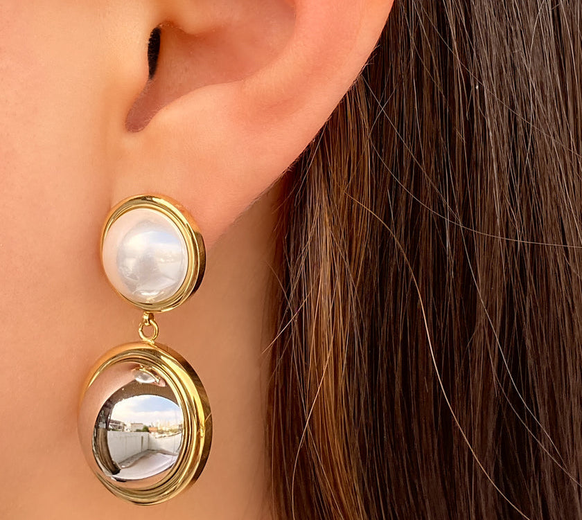 Aretes Perla Dúo Infinito