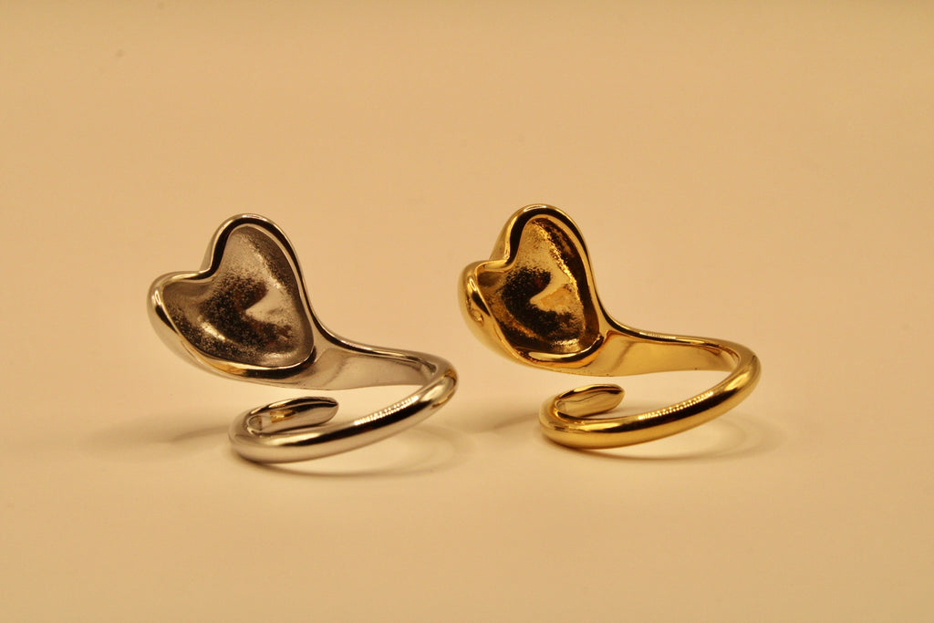 Anillo Corazón Oleado