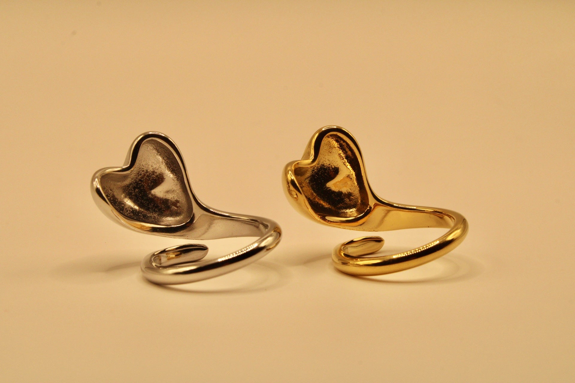 Anillo Corazón Oleado