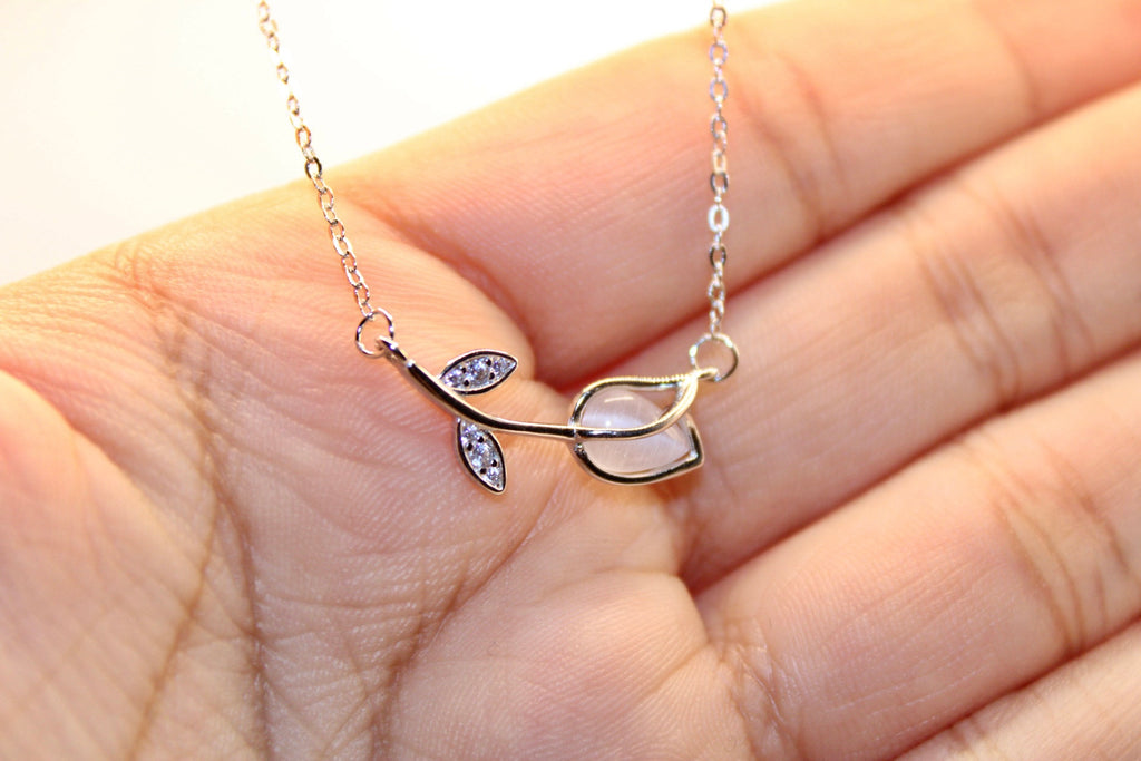 Collar Tulipan Horizonte (Plata 925)