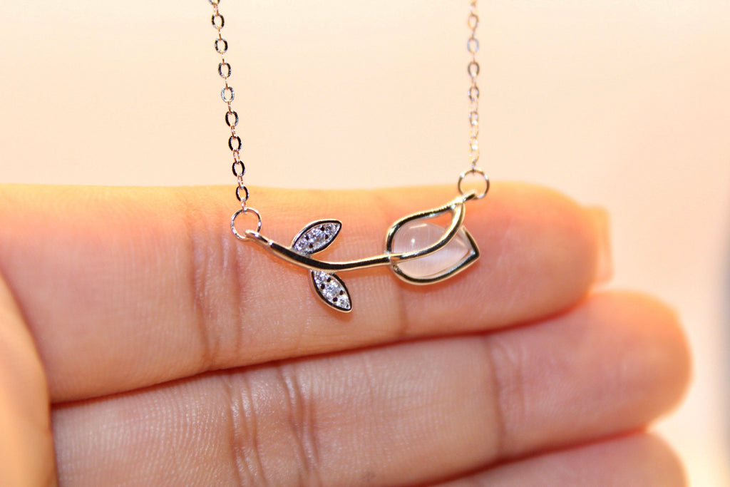 Collar Tulipan Horizonte (Plata 925)